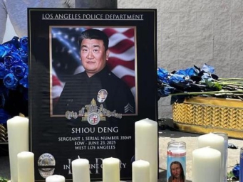 洛杉矶华裔警官殉职，各界致哀→